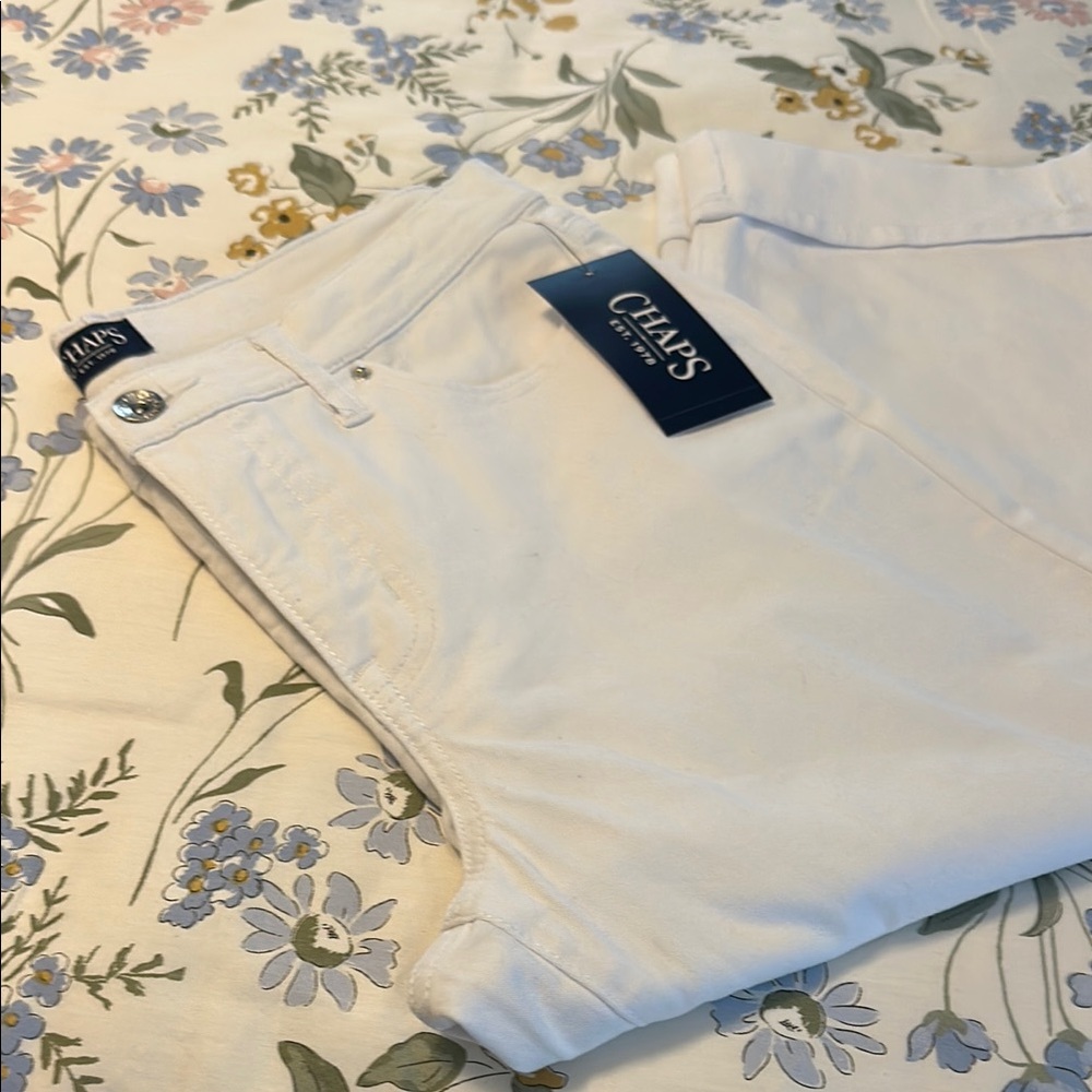 Chaps Women's White Jeans
